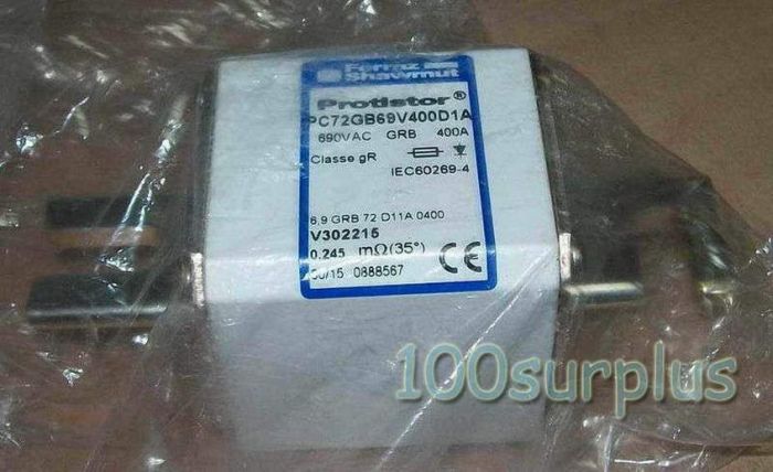 New Mersen Ferraz Shawmut V302215 Protistor Fuse 400 Amp PC72GB69V400D1A 690 VAC 