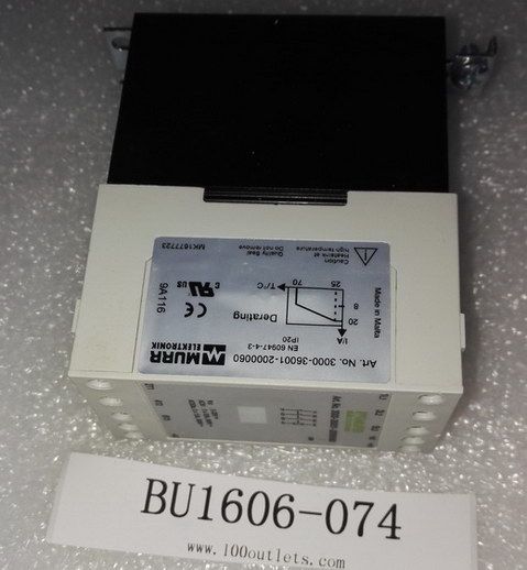 Murr 3000-36001-2000060 3-Pole 600V 20A Solid State Relay Triac 