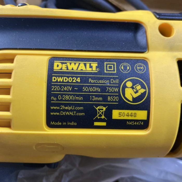 Dewalt drill sales machine 750w
