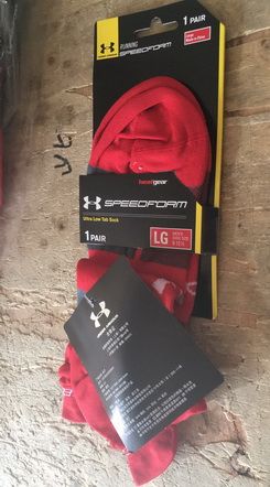 under armour red socks