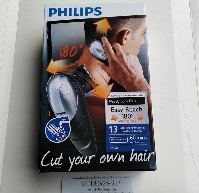 Philips Qc5570 13 Do It Yourself Hair Clipper With 180 Degree Rotating Head On 100s Com - Philips Diy Hair Clipper With Rotating Head
