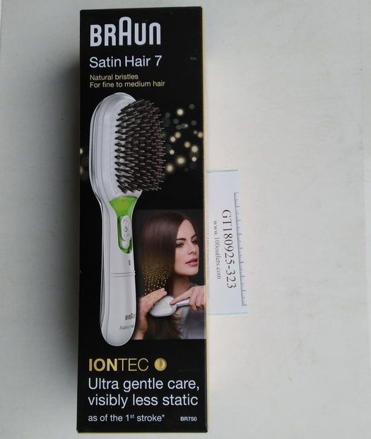 Braun Satin-Hair 7 BR750 brush on Braun Satin-Hair 7 BR750 brush on