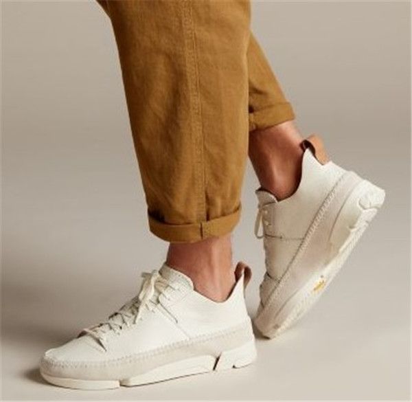 Clarks Flex Mens Originals Icon Shoes WHITE on 100outlets.com