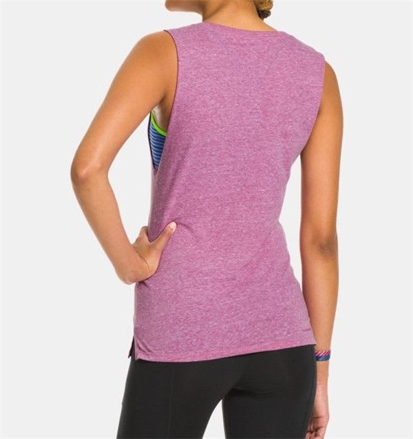 Under Armour Charged Cotton Undeniable Sleeveless Crew Women s Tank Top 1243116 600 PURPLE M on 100outlets