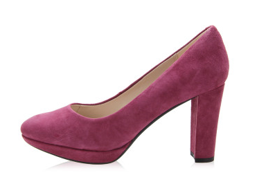 EU38 Clarks KENDRA SIENNA High heels PLUM Suede Womens Shoes
