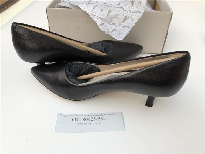 EU 37 Clarks aquifer soda black leather Womens Shoes 26105221 on