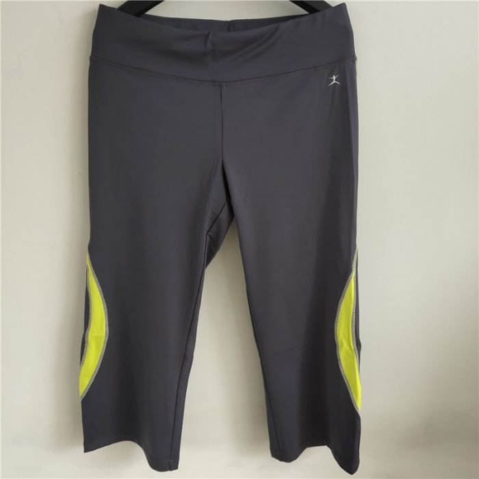 Danskin Women s Relaxed Fit Blue Yellow Yoga Pants M on 100outlets