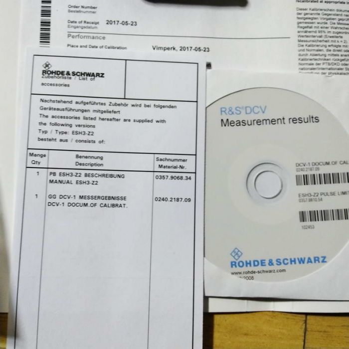 R&S ROHDE & SCHWARZ ESH3-Z2 PULSE LIMITER 0357.8810.54 0