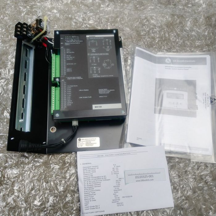 New GE ZENITH MX150 Automatic Transfer Switch Controller