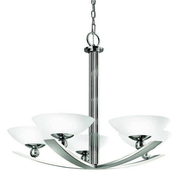 Kichler Lighting 42002pn 5 Light Palla Wide Chandelier Polished Nickel On 100s Com Kichler Lighting 42002pn 5 Light Palla, Kichler Palla Ceiling Fan