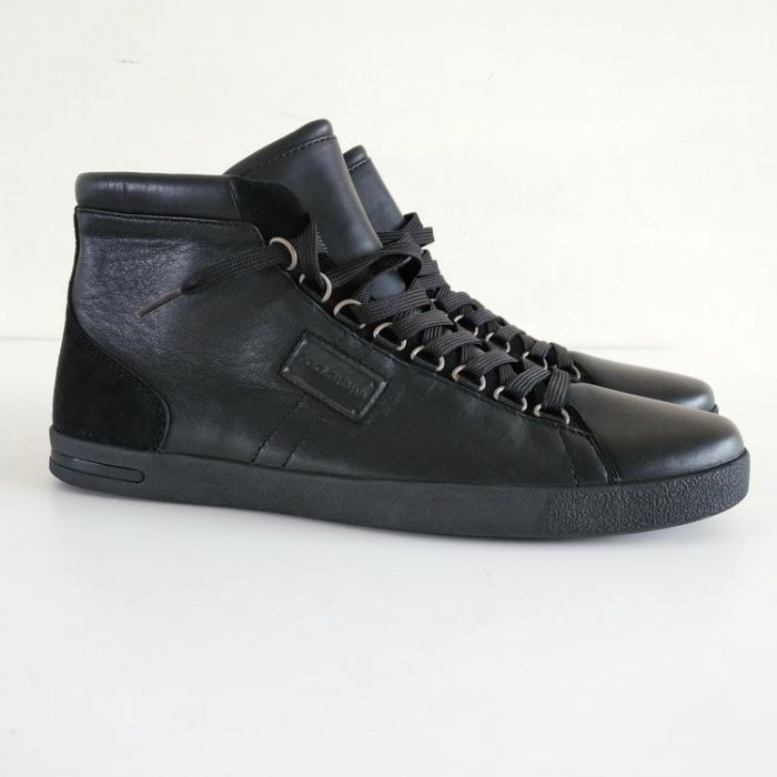 DOLCE & GABBANA Mens Hi Top Sneaker CS0860 SIZE UK8 BLACK  display picture 3