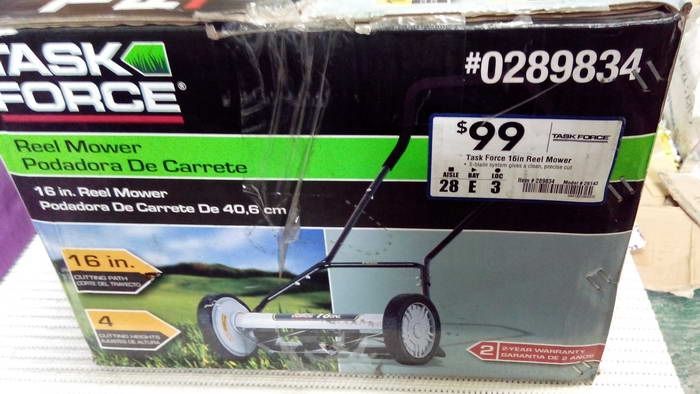 Task Force 16 Reel Push Mower 26143 0289834