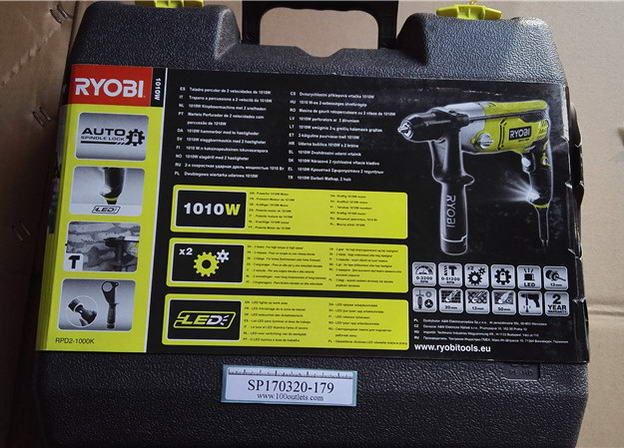 RYOBI 1010W Corded Impact Hammer Drill RPD2 1000K on 100outlets