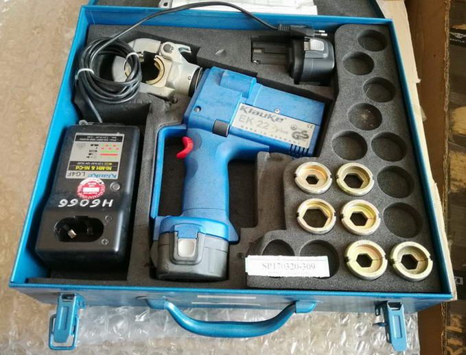 KLAUKE EK22 PLUS Battery Operated Cable Lugs crimping tool Used