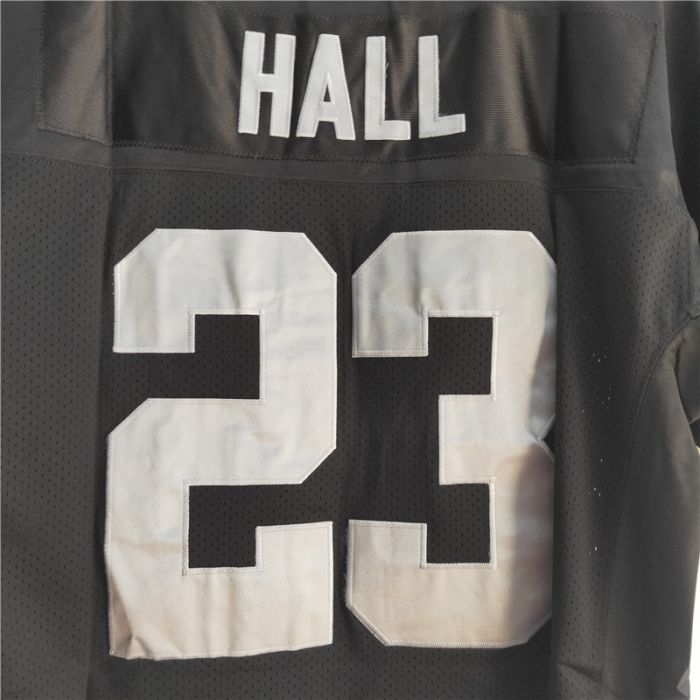 Reebok NFL Oakland Raiders DeAngelo Hall #23 Stitched Black Jersey 50