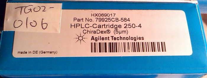 Agilent Technologies 79925CB-584 ChiraDex HPLC Cartridge