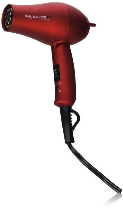 BaByliss Pro TT Tourmaline Titanium Travel Dryer Red New on 100outlets