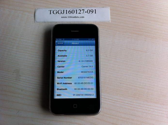 lot 4 Apple iPhone 3GS 8GB A1303 Black*4（Functional*3(one