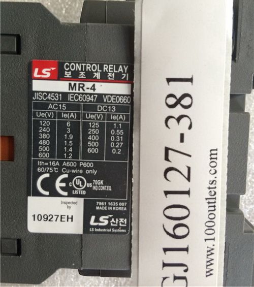 LS Metasol MR-4 4 Pole MR4 2a2b MR Contactor Relay Compact Size Easy Contact 