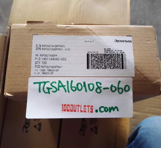 Lot 720 pcs RENESAS R5F562TADDFP RX62T 32 bit RX CPU on 100outlets.com
