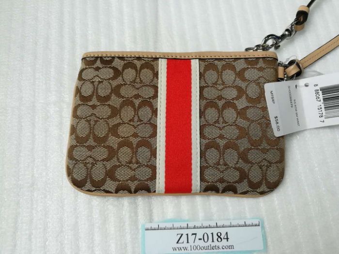 coach stripe wristlet