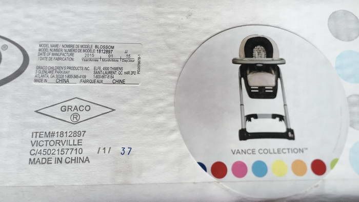 Graco Blossom 1812897 4 In 1 Convertible High Chair Seating System Vance On 100outlets Com