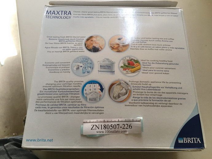 sort bekæmpe Bakterie BRITA MAXTRA Water Filter Cartridges Pack of 12 on 100outlets.com