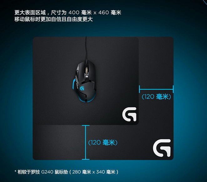 Logitech G640 Large Cloth Gaming Mouse Pad On 100outlets Com