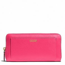 DARCY ACCORDION ZIP WALLET IN LEATHER (COACH F50427) on