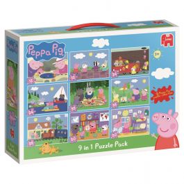 Peppa Pig 9 in 1 Bumperpack Jigsaw Puzzle 18482 100Outlets.com BAOJIA