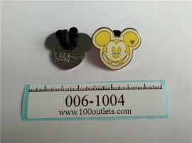 Disney Pin, Yellow smile face Mikey, Hidden Mikey Pin 5 of  5 2008