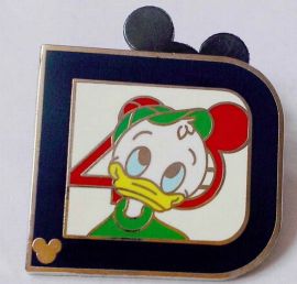 Disney The Bagde Donald Duck design  Hidden Mikey Pin 2 of 5