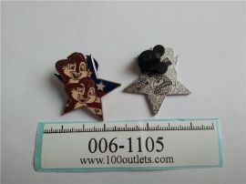 Disney Pin 2 squirrels The Chip and Dale & American Flag Hidden Mikey Pin 1 of 6