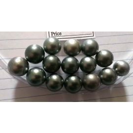 Lot 15 Tahiti Tahitian cultured black pearls size 12-12.5mm, R-SR, Grade A $280/pc