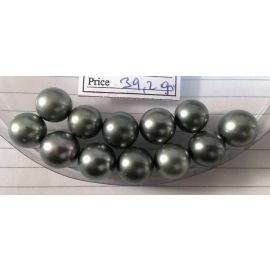 Lot 12 Tahiti Tahitian cultured black pearls size 12-13mm, R-SR, Grade A $290/pc