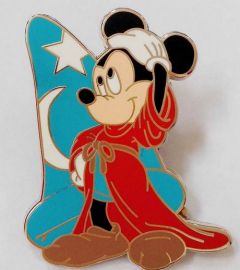 Disney Pin, Sorcerer Mickey Mouse, Magician, Illusionist, Pin Trading 2008