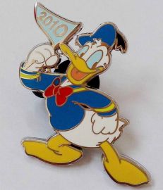 DISNEY Pin Trading 2010 Limited Edition of 2000- Donald Duck 4of12 Pin