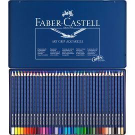 Faber-Castell ART GRIP Aquarelle Pencil In A Metal Tin (36 Pack) 114236