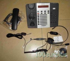 Mitel 5215 IP Phone with Chameleon Headsets NEW Surplus