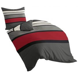 Bierbaum Bettwäsche 4757 Mako-Satin rot 63, 135x200 + 80x80 cm