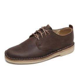 EU42  Clarks Original Desert London Beeswax Leather Mens Shoes 26107880  BROWN