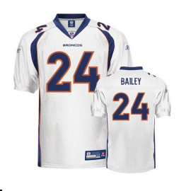 Reebok NFL Denver Broncos #24 Champ Bailey White Stitched NFL Jersey 52 54