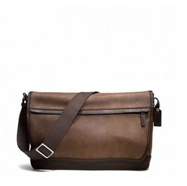 COACH Men's F70924 Camden Leather Messenger Shoulder Bag