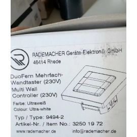 Radermcher DuoFern Multi Wall Controller 230V 3250 1972 Type 9494-2 