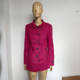 ESPRIT H2J304  Woman Jacket Short-Coat Color GLOWING BERRY Size D38 F40 UK12 (Main Fabric 80% Virgin wool)