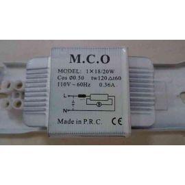 Medallions M.C.O model:1*18/20w 110V 60Hz 0.36A Fluorescent lamp 