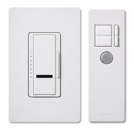 Lutron MIR-600THW-WH fade dimmer Maestro IR 600-Watt Single-Pole Digital Dimmer