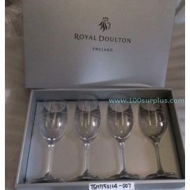 Royal Doulton CISWIR22209 SWIRL CLEAR GOBLET BX4