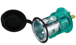HELLA 8JB 008 023-001 Truck socket 12V Green