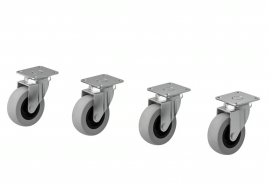 4/pack IKEA RILL Caster 17225 gray 50mm (2 ") 966.713.00